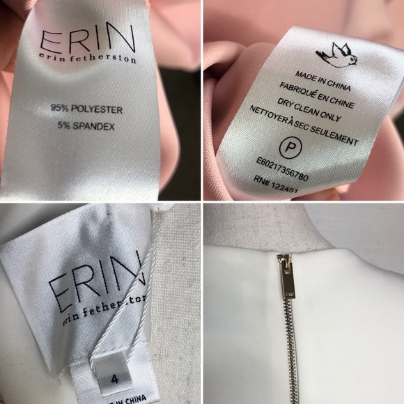 ERIN by Erin featherston color block yellow and off white dress NWT - Picture 16 of 17